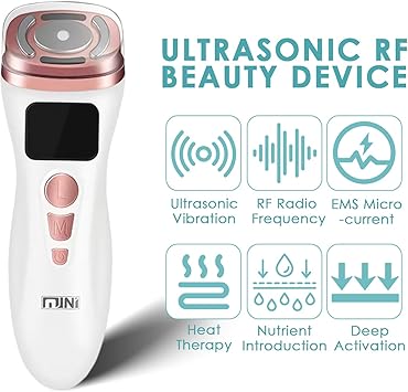 Appareil de beauté RF à ultrasons amélioré avec la technologie de massage facial EMS